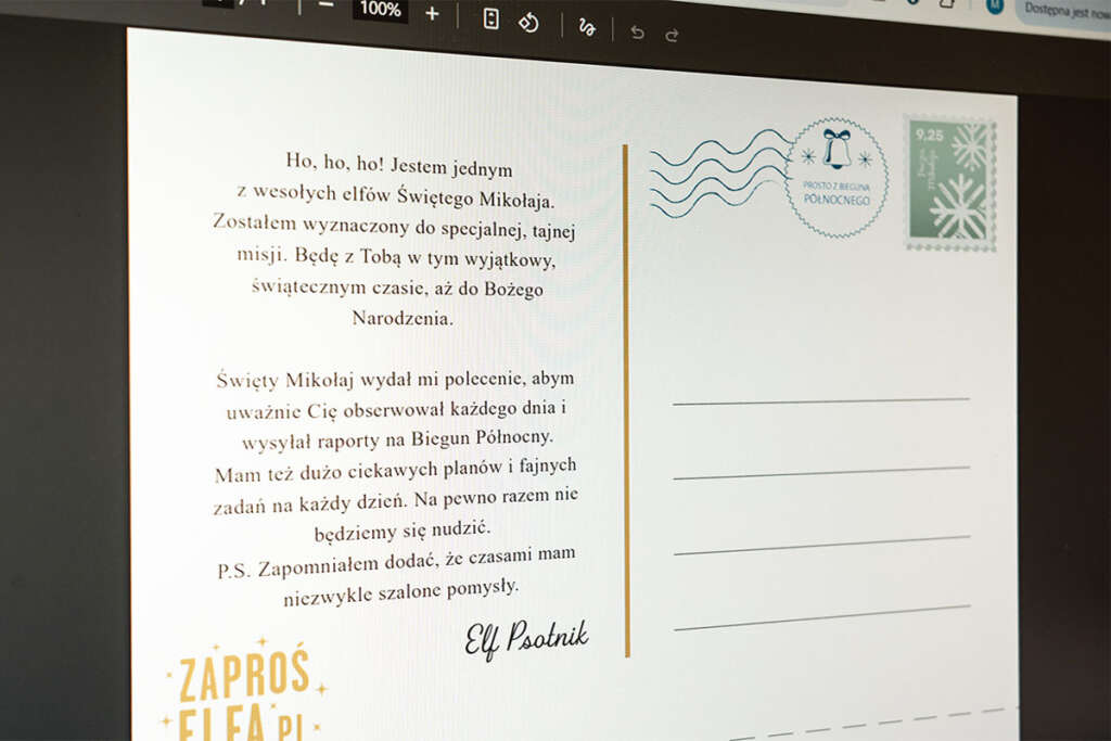 Plik PDF z listem od Elfa Psotnika