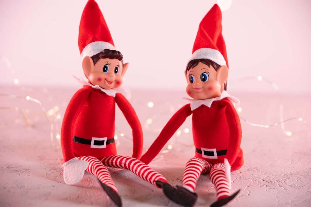 Figurka Elfa chłopca i Elfa dziewczynki