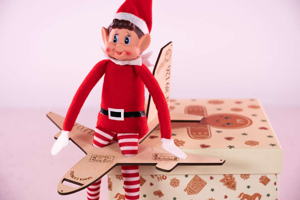 Elf przylatuje samolotem